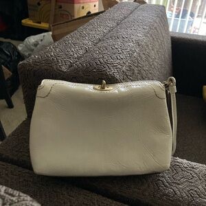 Elegant White Leather Women's Bag